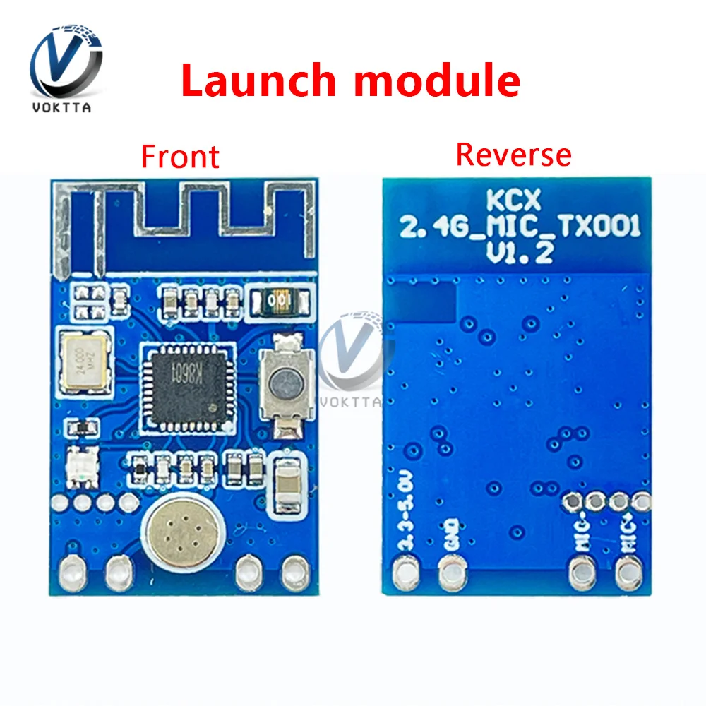 2.4G Wireless Microphone Audio Signal Transceiver Module Board Stereo Audio Voice Transceiver Transmission Circuit Board Module