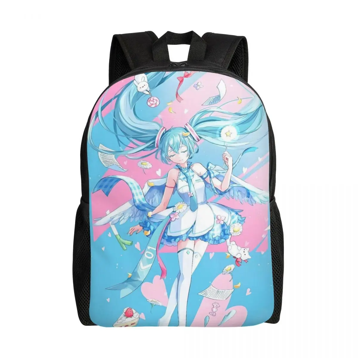 

Personalized Popular H-Hatsuned M-Mikus Backpack for Women Men College School Student Bookbag Fits 15 Inch Laptop Cartoons Bags