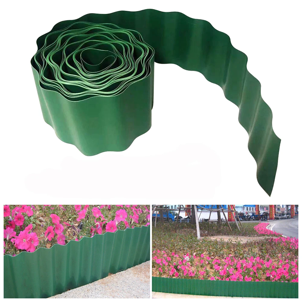 

Plastic Garden Grass Fence Home Backyard Border Fence Path Lawn Wall Edge Gravel Border Tool Gardening Supplies