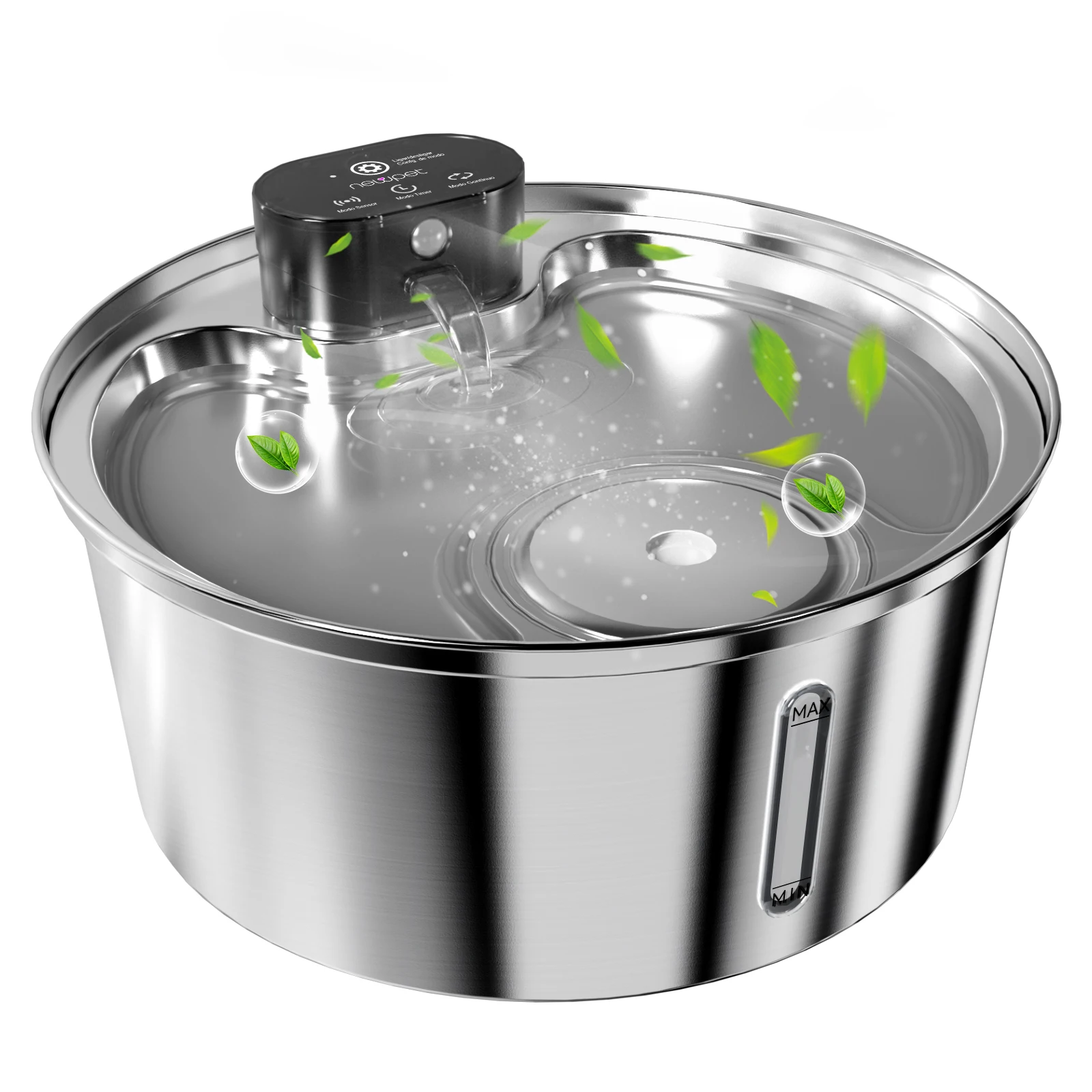 newpet-–-fontaine-d'eau-automatique-en-acier-inoxydable-pour-chat-75-l-4000mah-sans-fil-pour-abreuvoir-pour-animaux-de-compagnie-batterie-et-capteur-distributeur-2-en-1