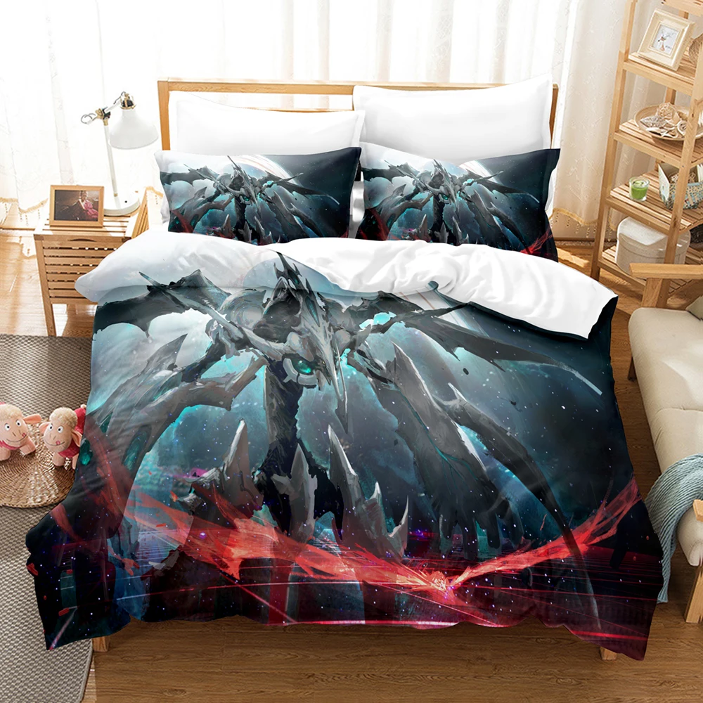 Imagem -04 - Conjuntos de Cama Duvet Cover Grupo Fronha Twin Completo Rainha King Bedclothes Roupa de Cama o yu gi oh 3d