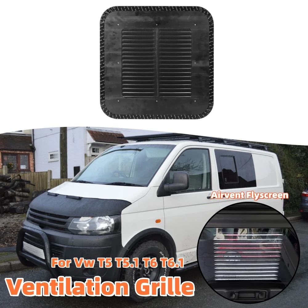 RV-Fenster-Belüftungsgitter, Fliegengitter, Schiebefenster für VW T5 T5.1 T6 T6.1, Auto-Fenster-Moskitonetz mit Diebstahlschutz