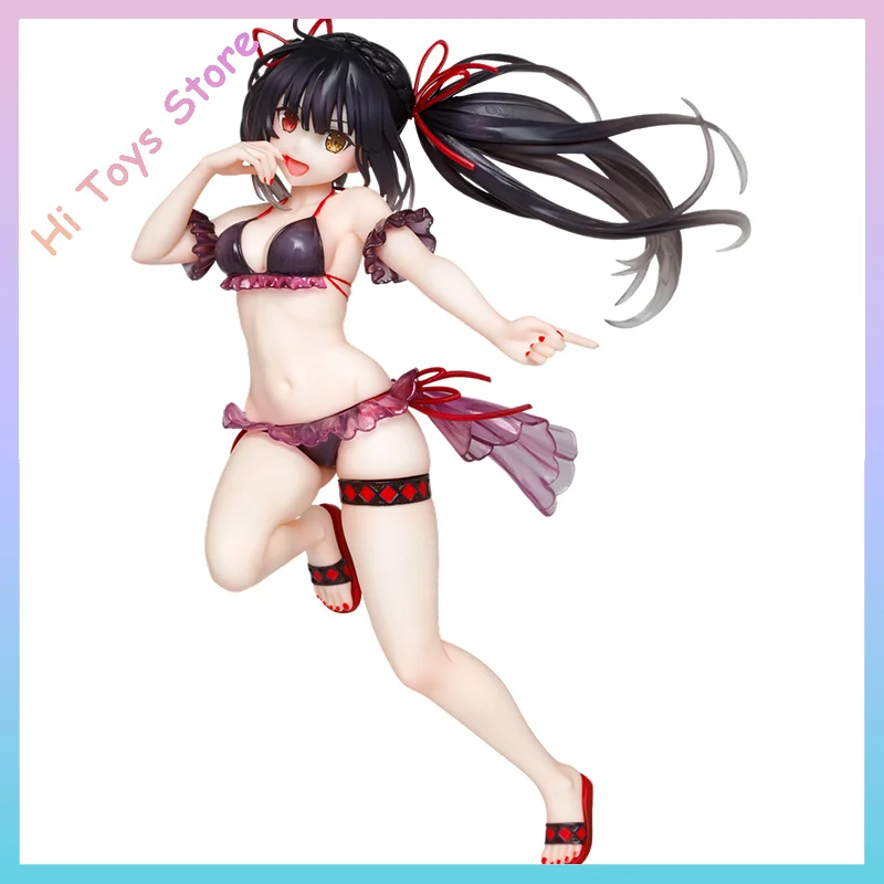 

In Stock Original TAITO Date A Live Action Figure Kurumi Tokisaki Anime Figures Swimwear Ver Children Toys Birthday Gift