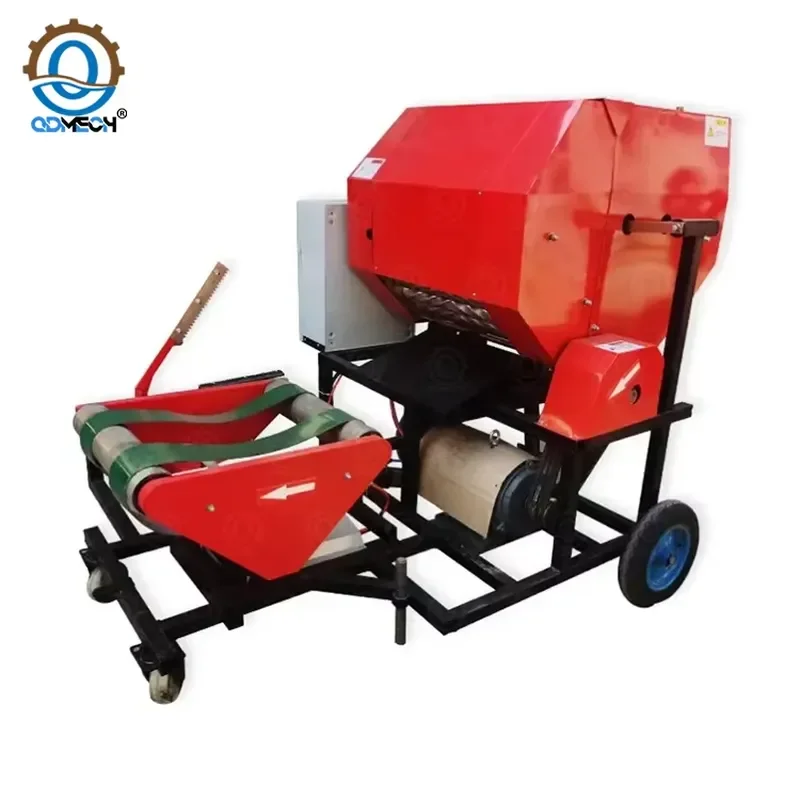 New Design Round Type Large Big Bale Wrapper Professional Cattle Sheep Herbage Baling and Envelop Machine