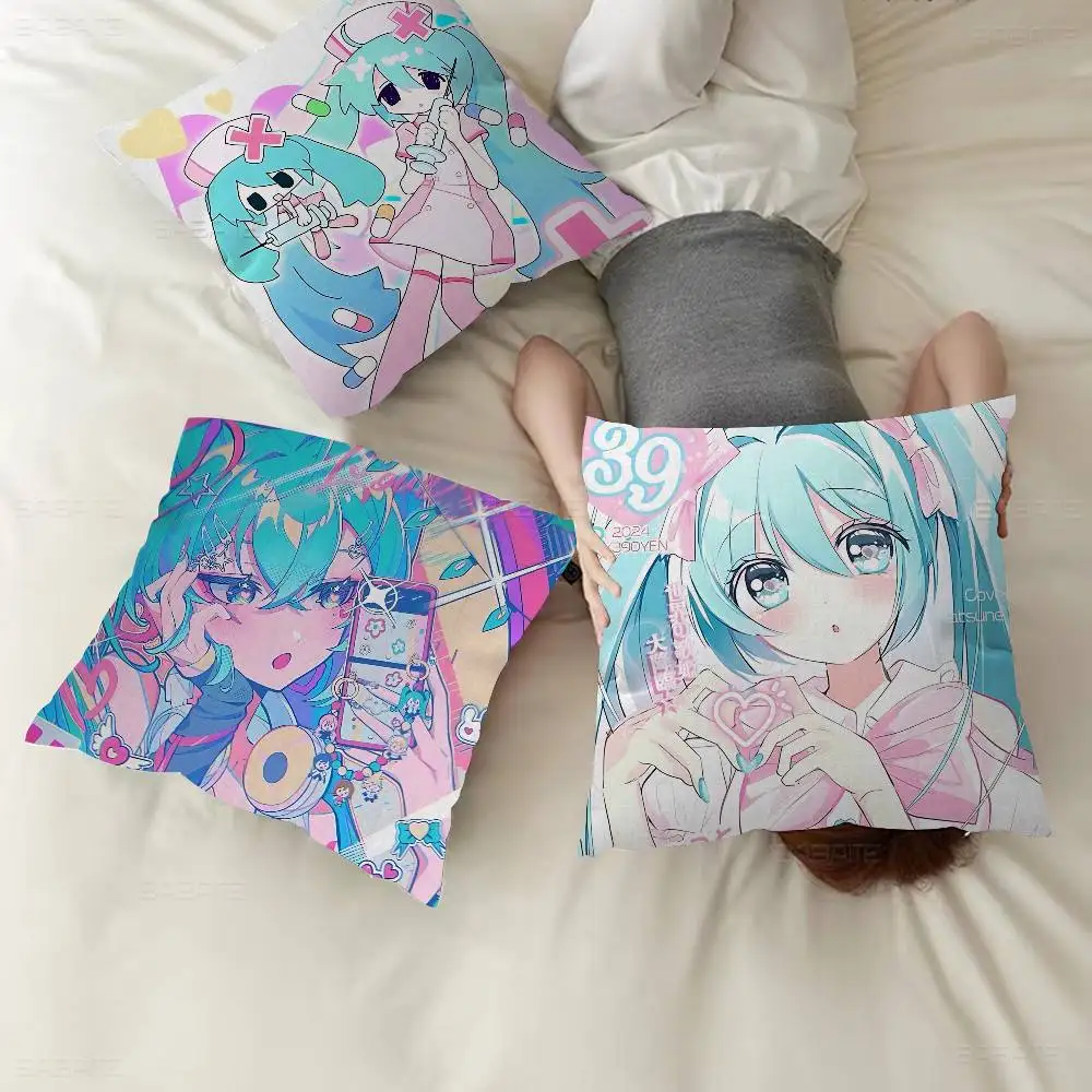 

Virtual Idol M-MikUS Pillowcases Home Bedding Decorative Pillow Cover Wedding Super Soft Pillow Case