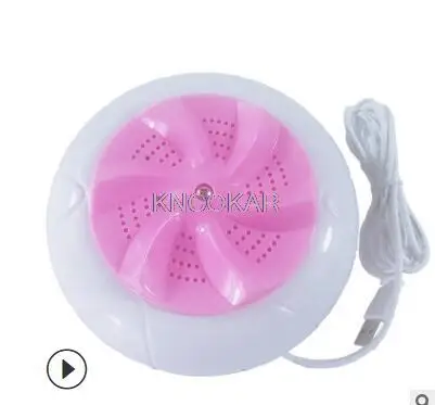 غسالة صغيرة بالموجات فوق الصوتية غسالة أوتوماتيكية تمنع لف عجلة الموجة آلة الغسيل المحمولة عنبر المنزلية