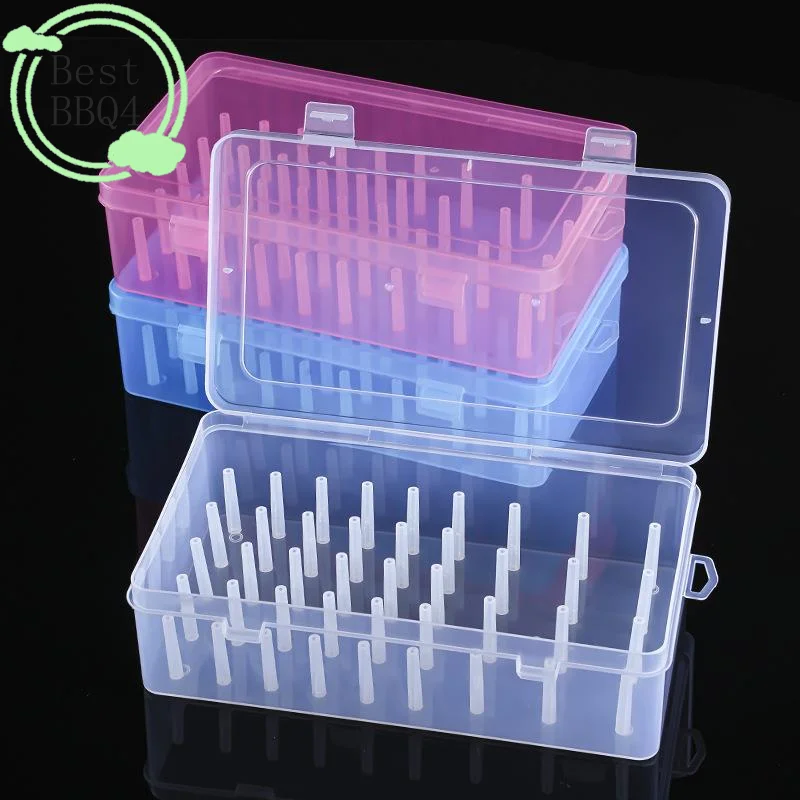 (BBQ4)42 Axis Needle And Thread Box Household Storage Box Multi Functional Transparent Needle And Thread Set Thread Box Sorting