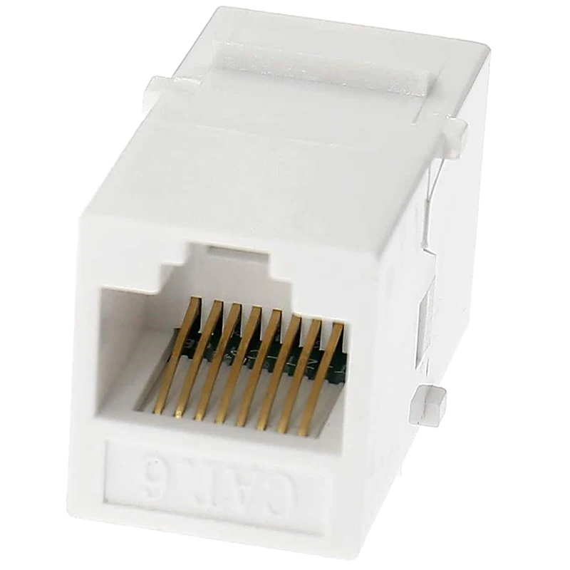 High-end Ethernet Keystone Coupler, 20Pack Cat6 RJ45 Keystone Jack Inline Female Connectors