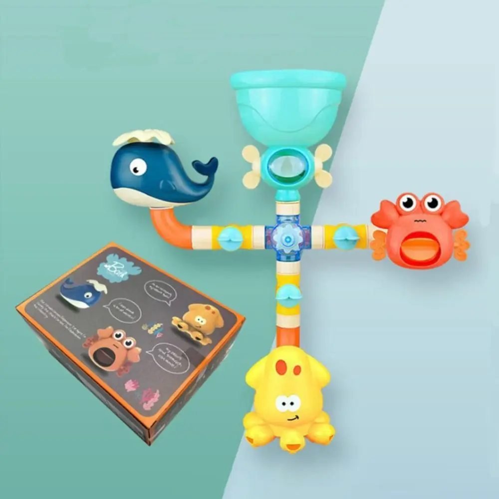 Saugnapf Dinosaurier Ei Dusche Spielzeug Outdoor Universal Pädagogisches Wasser Rad Wasser Spielzeug ABS Wasser Rutsche Marine Ozean Bad Spielzeug