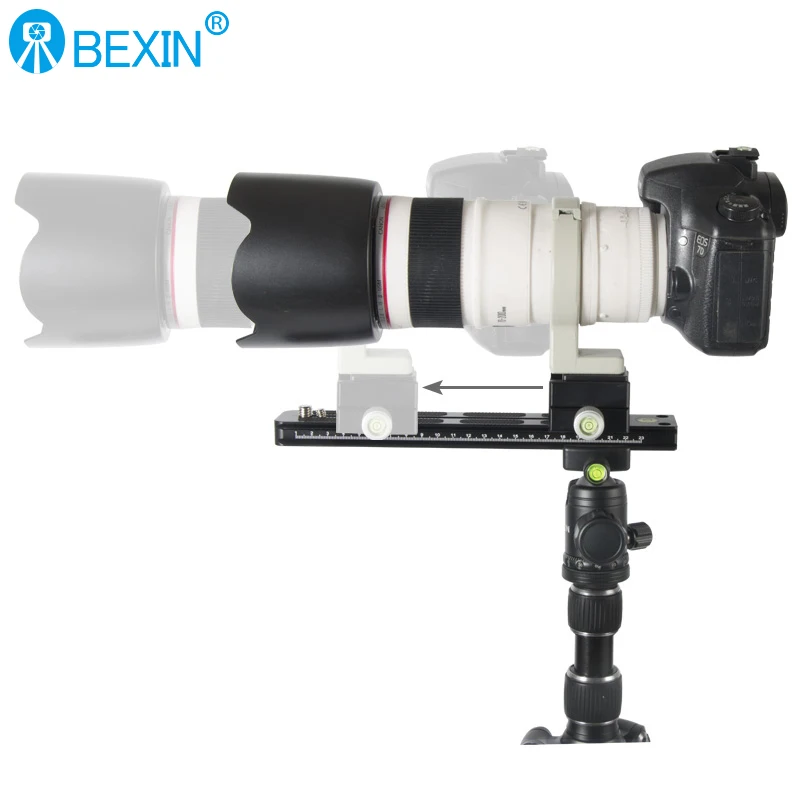 BEXIN Telephoto lens support plate camera lens bracket dslr quick release plate with qr clamp for arca swiss tripod dslr camera