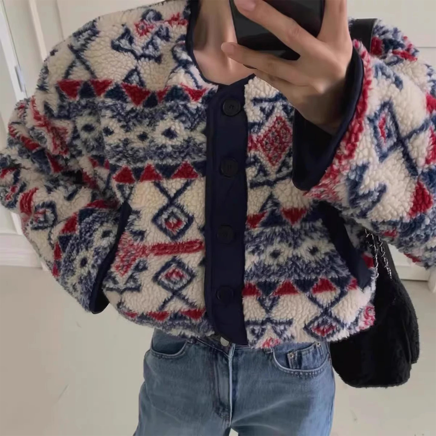 

Женское двустороннее пальто на подкладке из меха ягненка, хлопковое джето, зимнее теплое пальто для поездок на работу, китайское производство