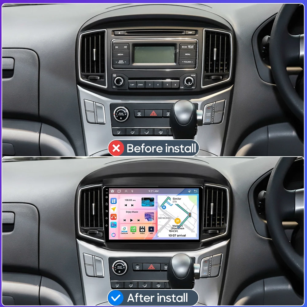 For Hyundai H1 Grand Starex 2015 - 2020 Android Carplay Radio Auto Car Multimedia Video Player GPS Navigation Audio Screen 2din