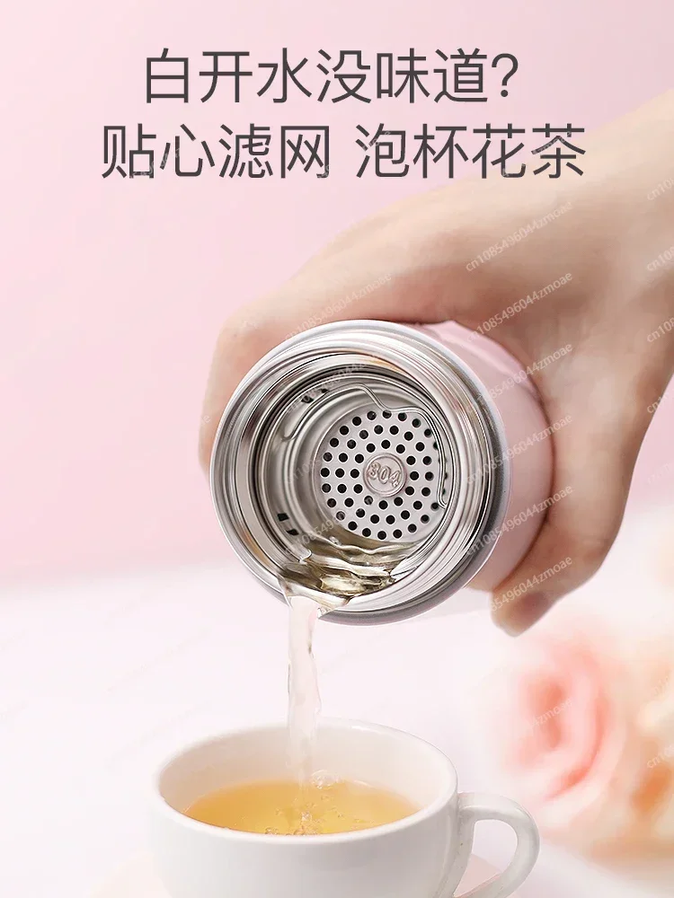 

Smart Thermos Cup, Women's cup for Drinking Water, Simple, Portable and High-value Stainless Steel Water Cup