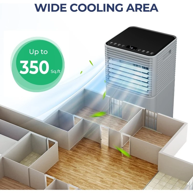 Portable Air Conditioners,  with Remote Control, 24H Timer & Window Venting Kit, Multi-function AC Unit with Sleep Mode,