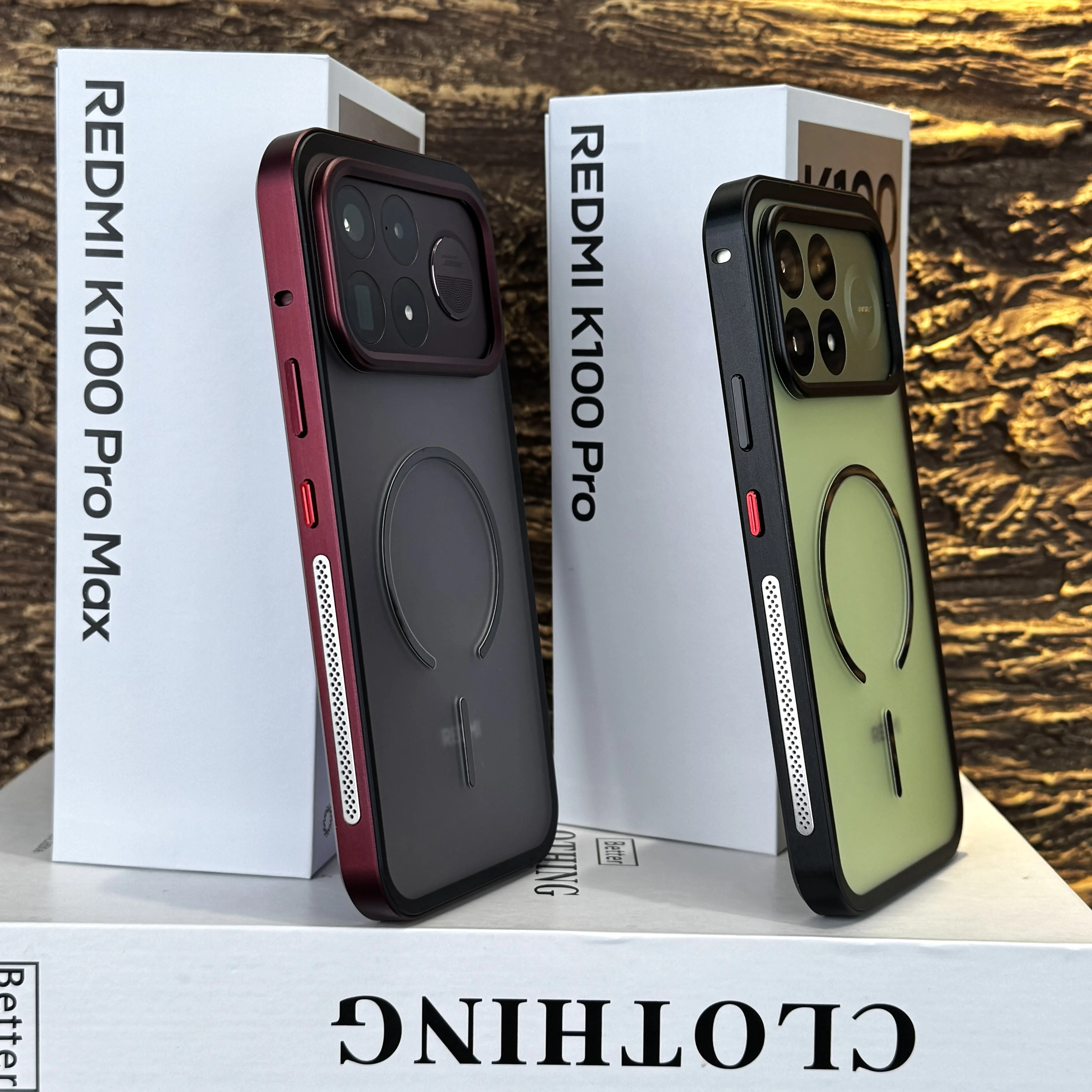 Etui do POCO F9 Ultra Magnetyczne Matowe z Ramką z Aluminium i Szklanym Tyłem, Odporna na Wstrząsy Osłona Bumper Funda do Poco F 9 Ulta — zdjęcie produktu 2