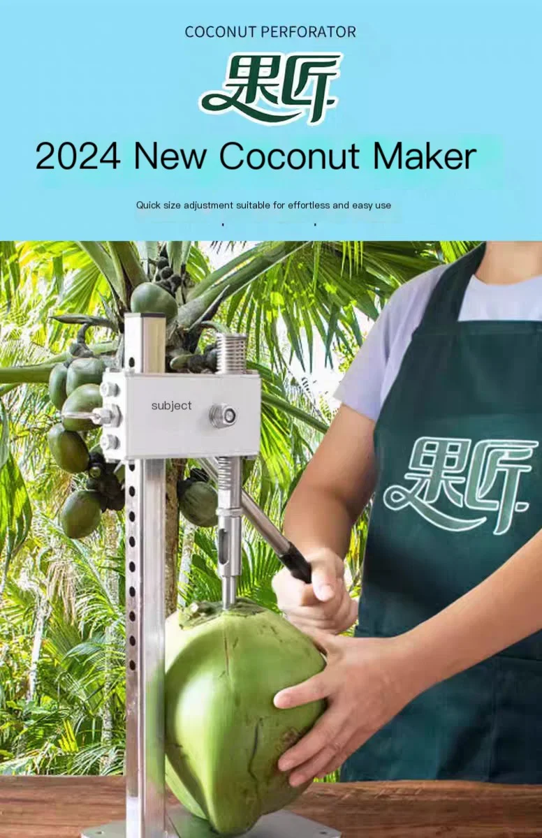 

Manual coconut shell opener young coconut Hole Opening tool Coco Water Punch Tap Drill old coconut hole puncher