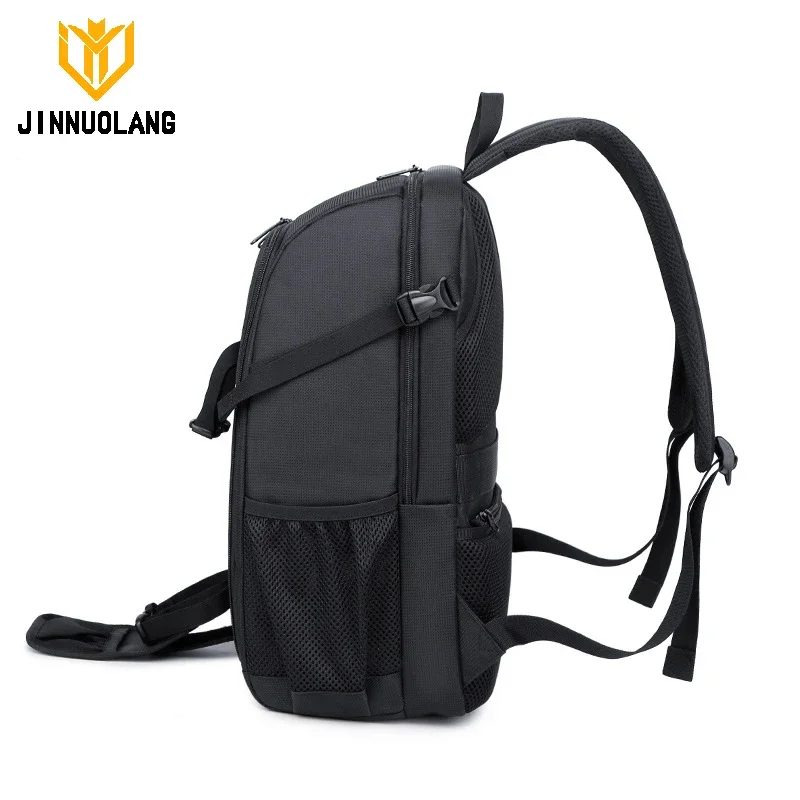 JINNUOLANG 30L Traveling Photography Business Backpack for DSLR Camera Bags Waterproof 15.6\'\' Laptop Nylon Rucksacks Anti-theft