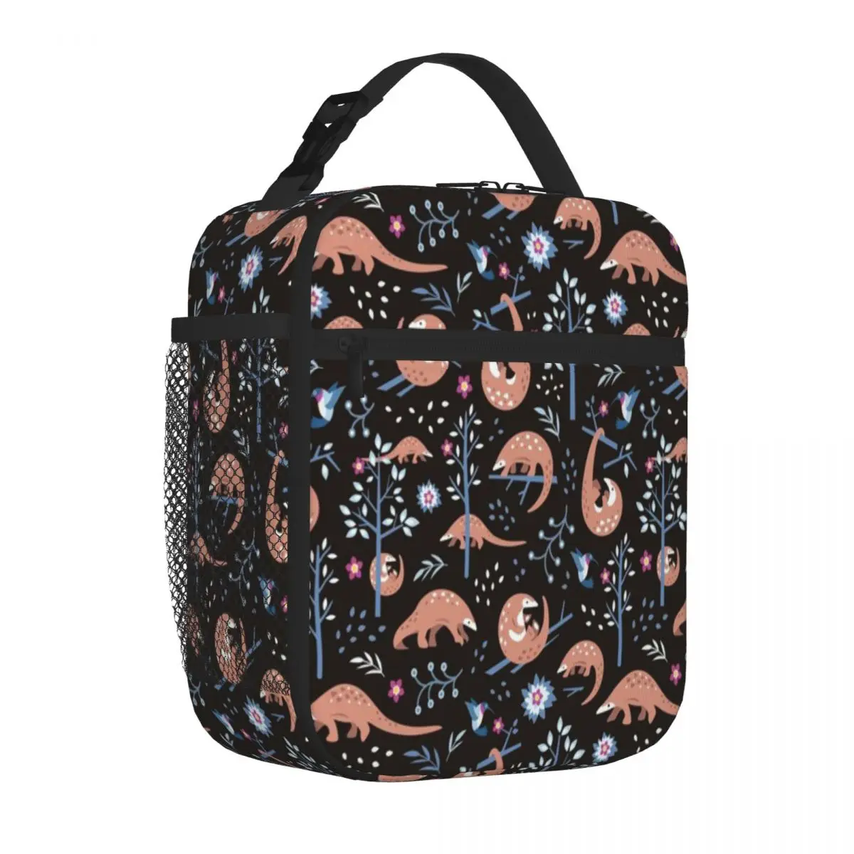 Bestselling Cute Pangolin Pattern - Forest Pattern Simple Foldable Lunch Bag Park Picnic Lunch Handbag