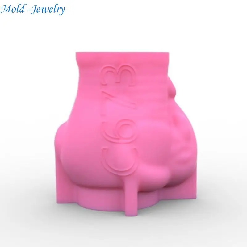 69HB Elephant Silicone Mould for Flower Pots Vase Mold Concrete Cement Epoxy Resin