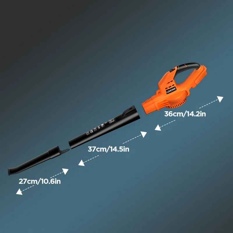 20V 2.0Ah Cordless Leaf Blower, 150Mph Handheld Electric Leaf Blowers with 2-Speed Mode