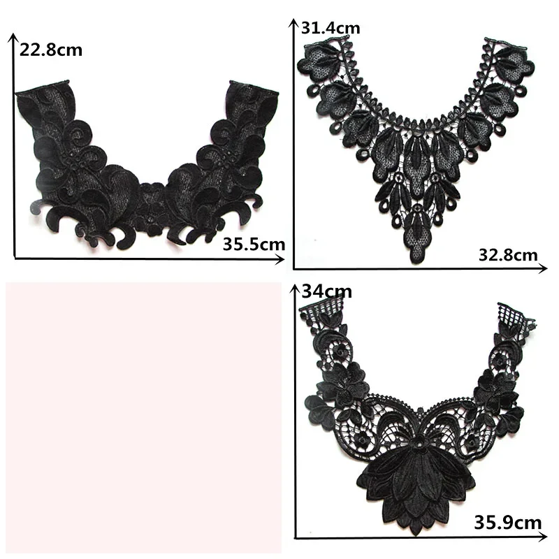 Hot Sell Multiple Style Select Lace Beautiful Flower Applique Lace Collar DIY Clothing Accessory Craft 1 pcs sell YL140-YL155