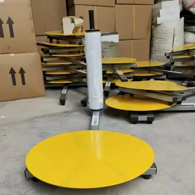 Desktop desktop with turntable winding film baler, simple modern winding machine, economical carton wrapping machine