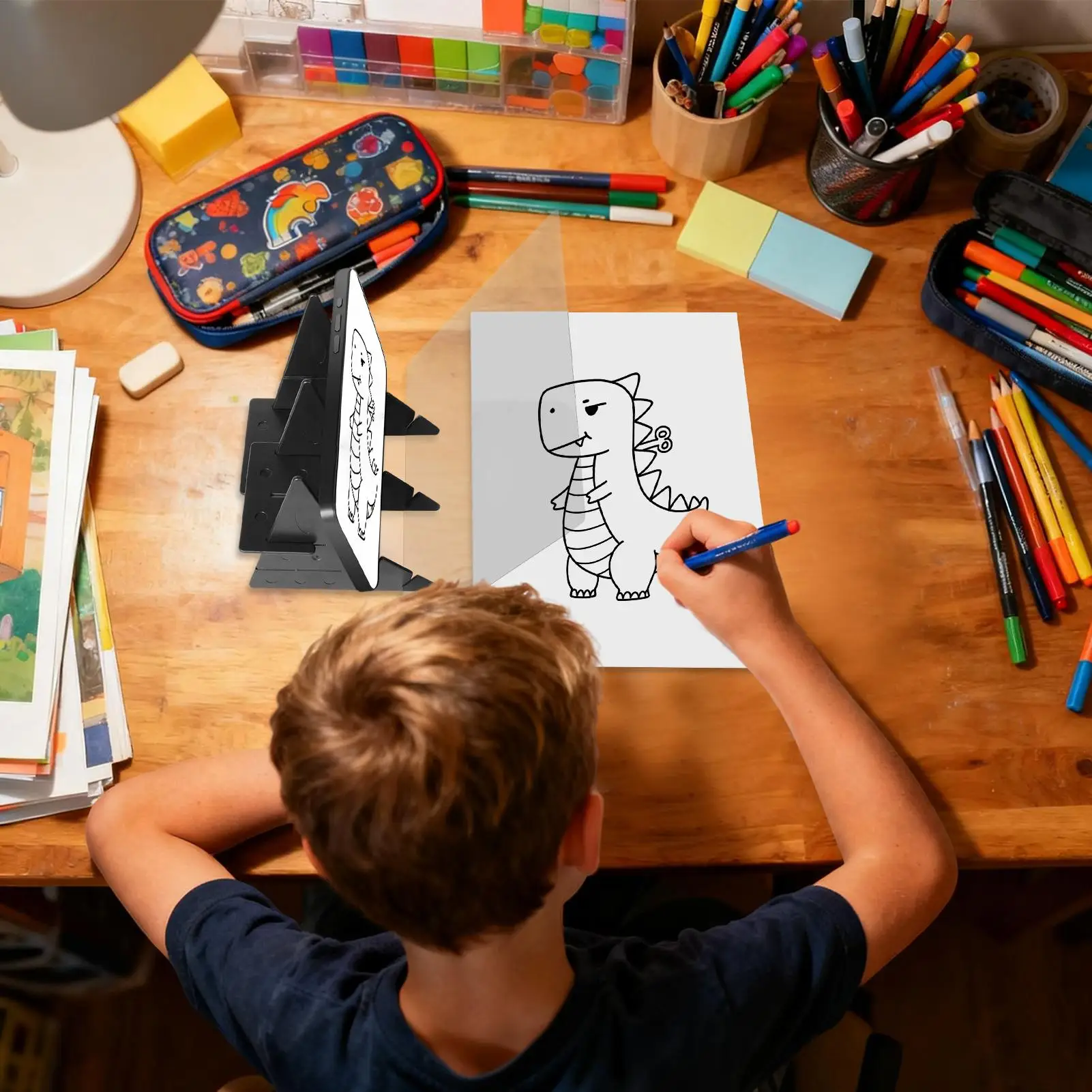 

Проектор для рисования для телефона, портативный инструмент для рисования, портативная доска для рисования изображений для письма, телефона, планшета, детей, студентов художников