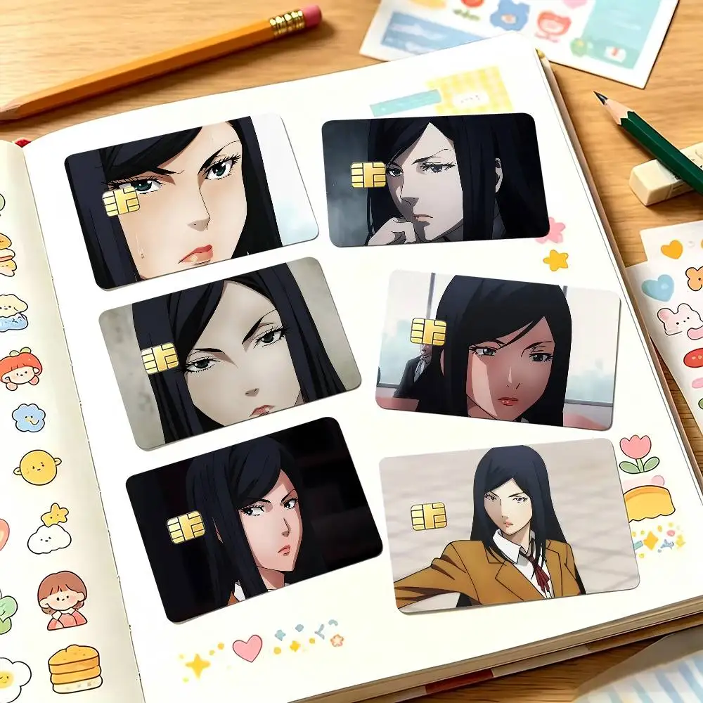 Mari Kurihara Prison School Credit Card Sticker Waterproof PVC Skin Cover For Debit Bank Card, Removable Card Decal Wrap