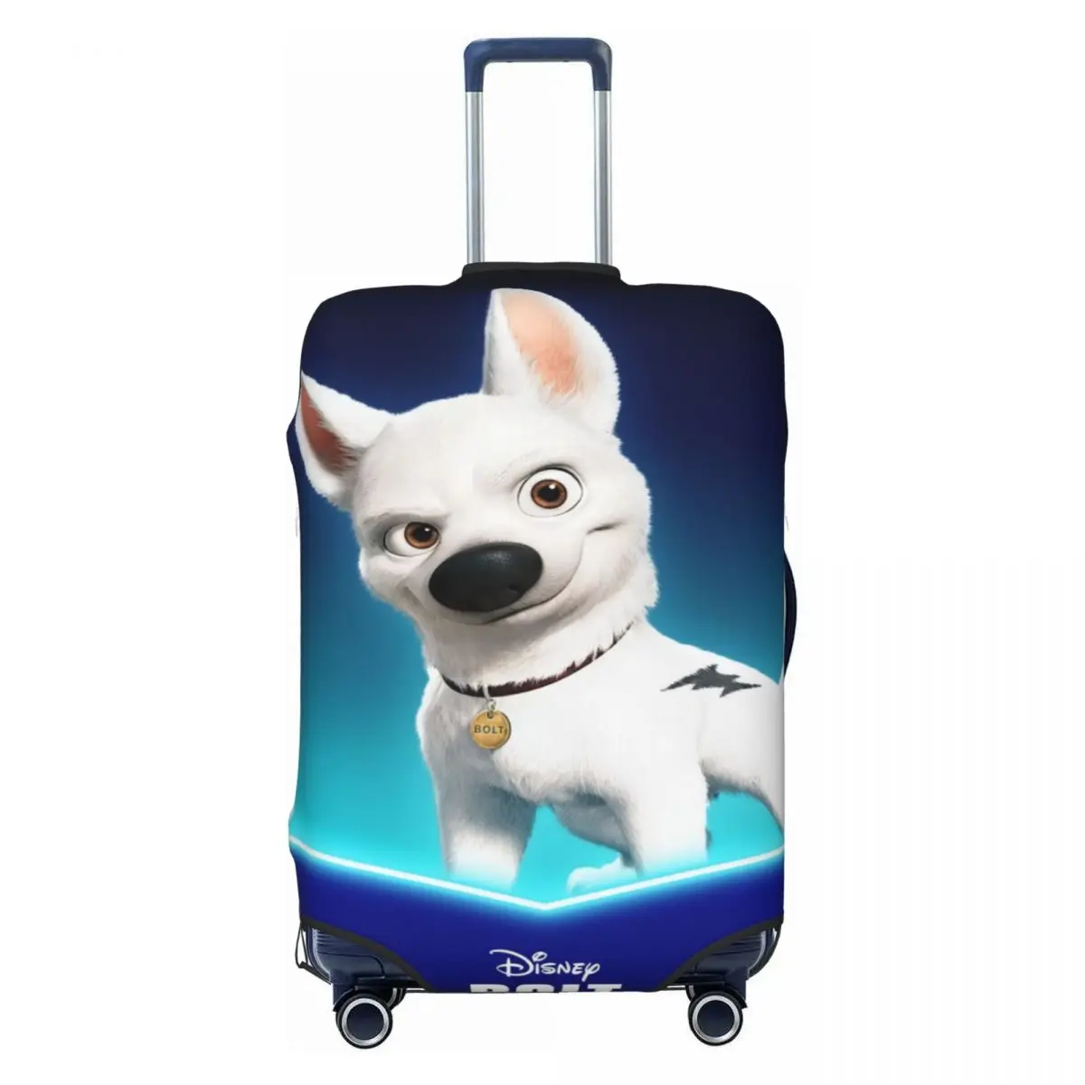 

Custom Cartoon Bolt Dog Luggage Cover Protector Cute Animated Movies Travel Suitcase Covers for 18-32 Inch