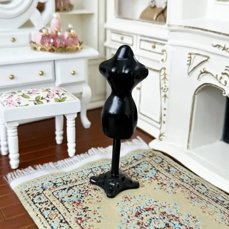 Maniquí en miniatura para casa de muñecas 1:12, modelo de soporte, accesorios de escena de costura, microadornos para paisajismo, juguetes para juego de imitación para niños, regalos