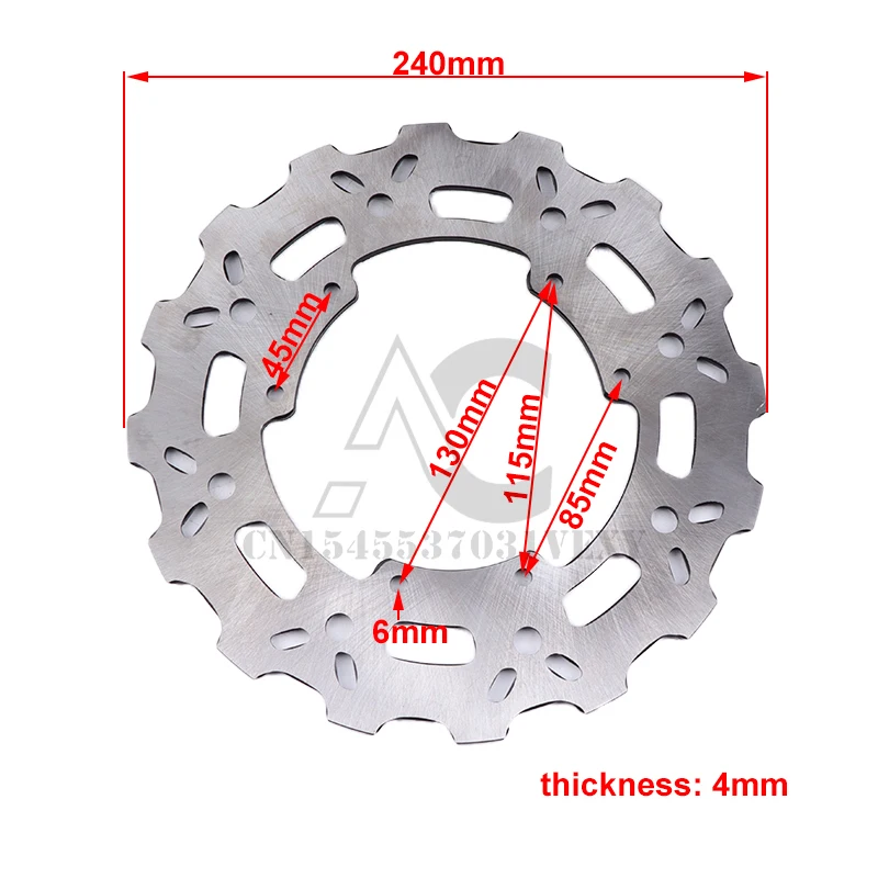 260mm front 240mm rear disc brake disc Honda CRF 450 450 CRF RX Efi 2020-2021 2020