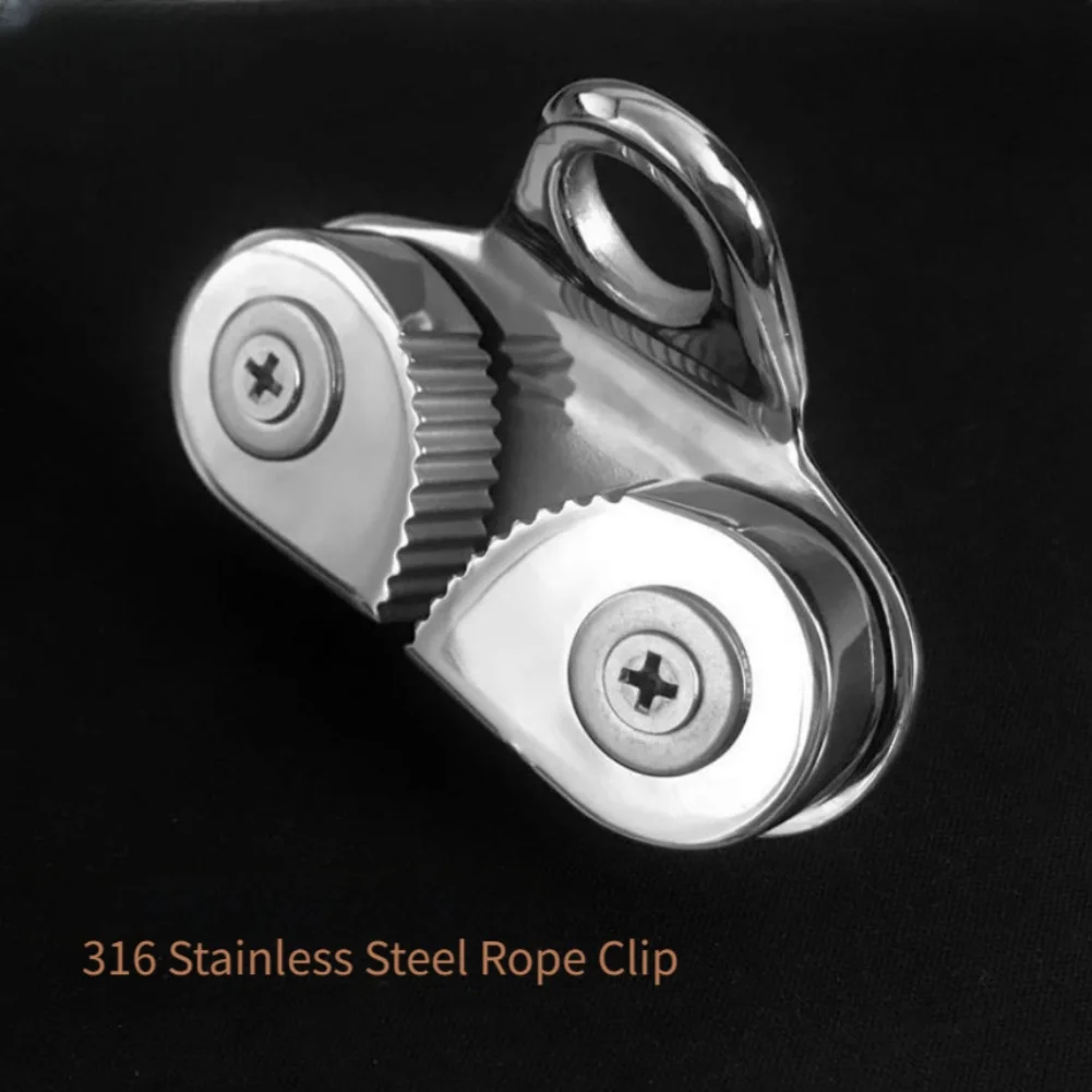 Yacht Rope Cleat Rope Clamp Marine-grade 316 Stainless Steel Progressive Cam Teeth For Yacht Rigging Marine Clamp