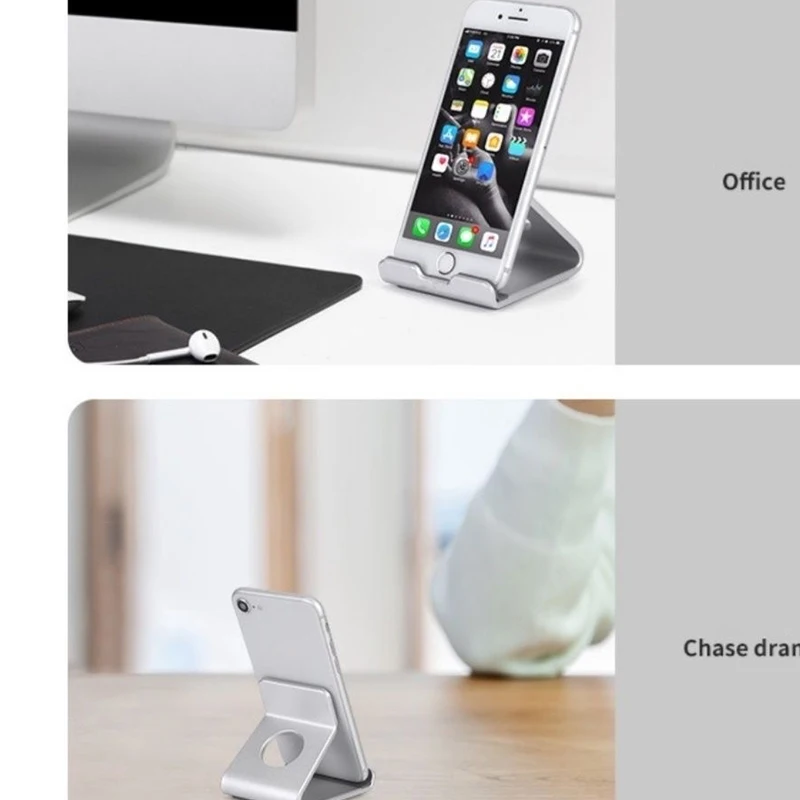 

Metal Desktop Mobile Phone Stand For Smartphone 13 Inch Tablet Desk Holder Portable Storage Bracket Drop-resistant Phone Holder