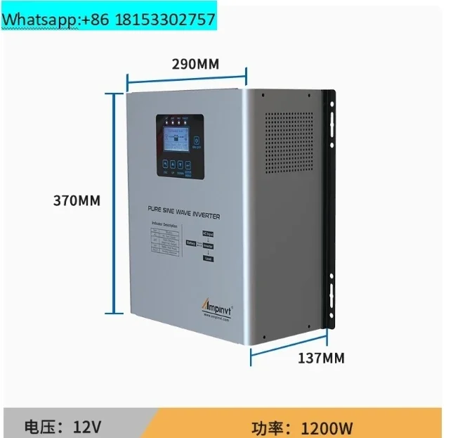 Output,UPS Backup Power Low Frequency Inverter for Lithium, Sealed,AGM, Gel,and Flooded Batteries