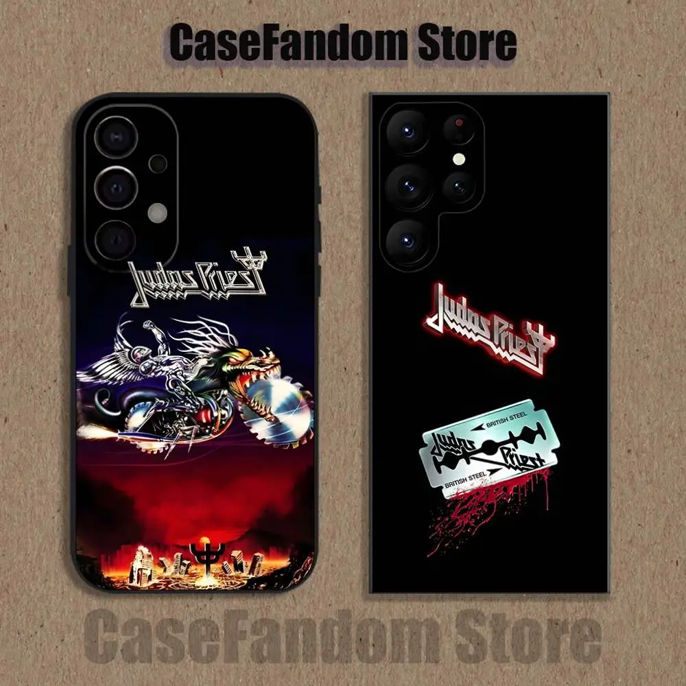 

J-Judas P-Priest Shockproof Phone Case For Samsung S26,S25,S24,S21,S22,S23,S30,Ultra,S20,Plus,Fe,Lite,5G Black Cover