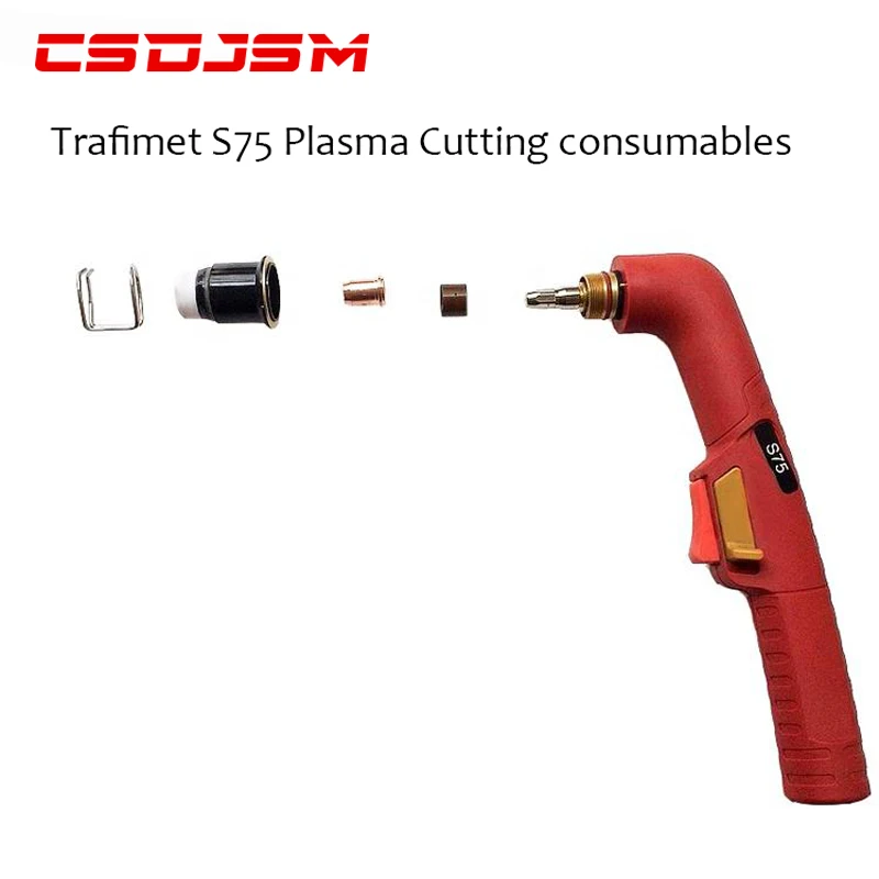 Trafimet S75  PR0117 PD0114-10 PD0114-12 FH0647 PE0112 PC0114 CV0076 PF0135  Electrode Nozzle Torch Diffuser Plasma cutter torch