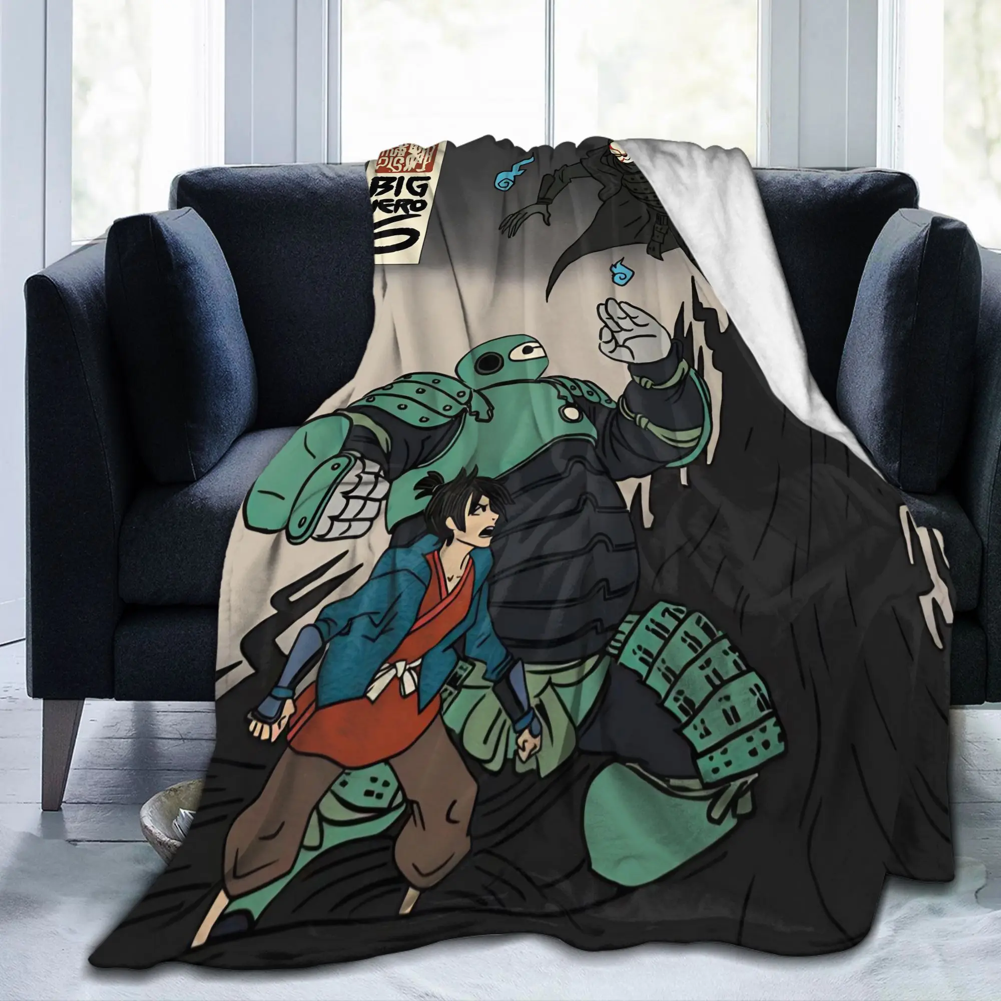 بطل كبير Baymax درع البطانيات المرجان الصوف أفخم كل موسم هيرو حمادا متعددة الوظائف فائقة النعومة رمي بطانية للمكتب #2