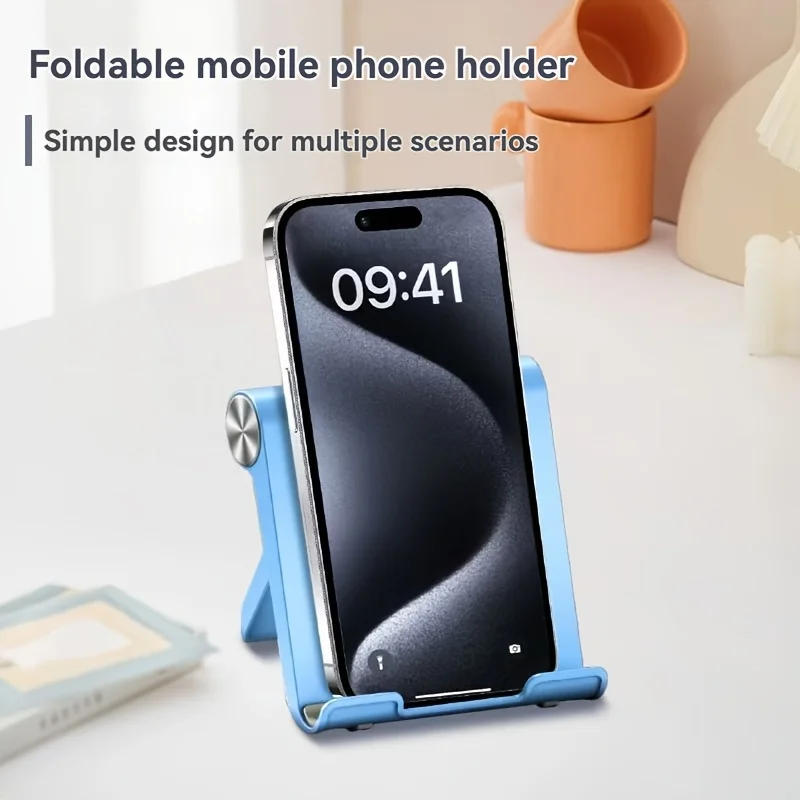 

Portable Folding Mobile Phone Holder ABS Material Desktop Stand for Smartphone & Tablet Storage Carrying