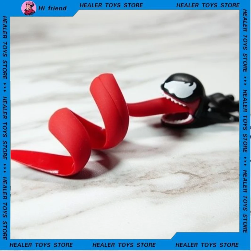 Устройство для намотки фигурок Venom, периферийные устройства для игры в стиле аниме, милый зарядный кабель, магазин, сортировка, украшения для комнаты, кабель для передачи данных, аккуратный