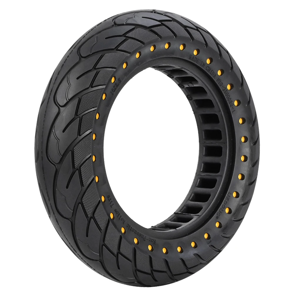 

Electric Scooter 10X2.5 Inch Rubber Tyre Puncture Proof Durable Honeycomb Solid Tire for Ninebot MAX G30 Yellow