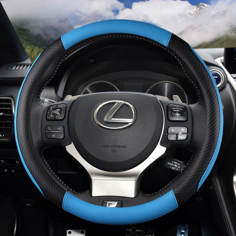 Microfiber Leather Car Steering Wheel Cover For Lexus is250 RX350 is350 GX460 is300 ES350 RC LS NX CT200h Auto Accessories