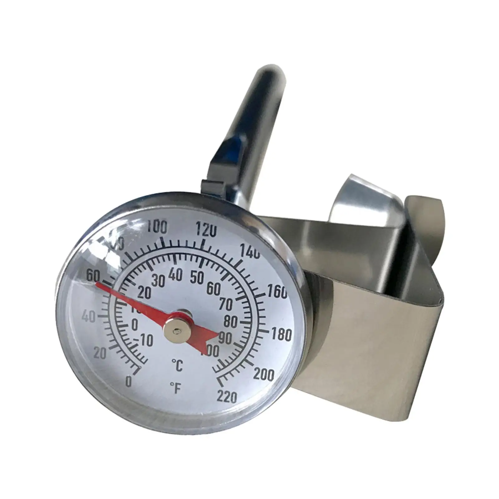 Milk Thermometer for Steaming Milk Stainless Steel Dial Thermometer for Yogurt Cheese Making Supplies Milk Foam Beverage Liquid
