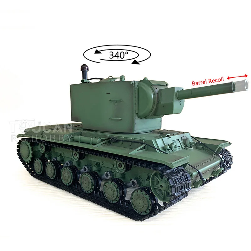 HENG LONG 1/16 TK7.0 Soviet KV-2 RC Tank Gigant 3949 IR Battle BB Airsoft Smoke Barrel Recoil Model Toys Christmas Gifts