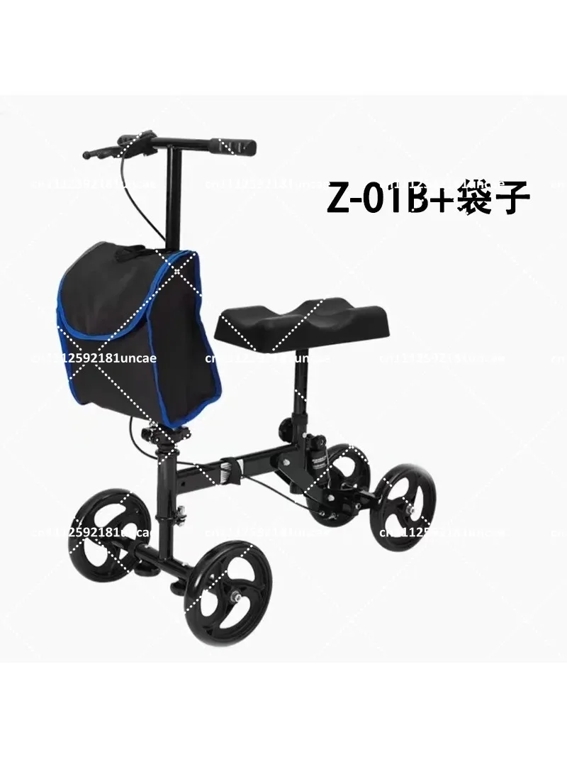 Foldable Knee Walker for One Leg Recovery After Injury or Surgery