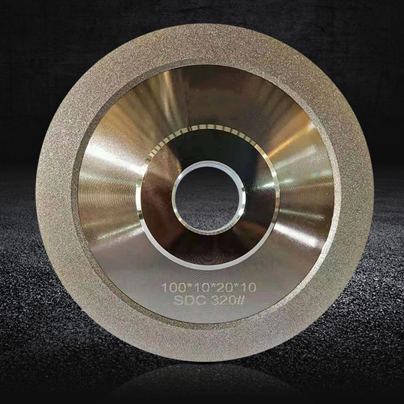 Diamond Grinding Wheel 3/4/5/6/7/8 Inch, 150/200/320/400/600 Grit, 20/32mm Arbor, for Shapening Glass Gemstone Tungsten Steel