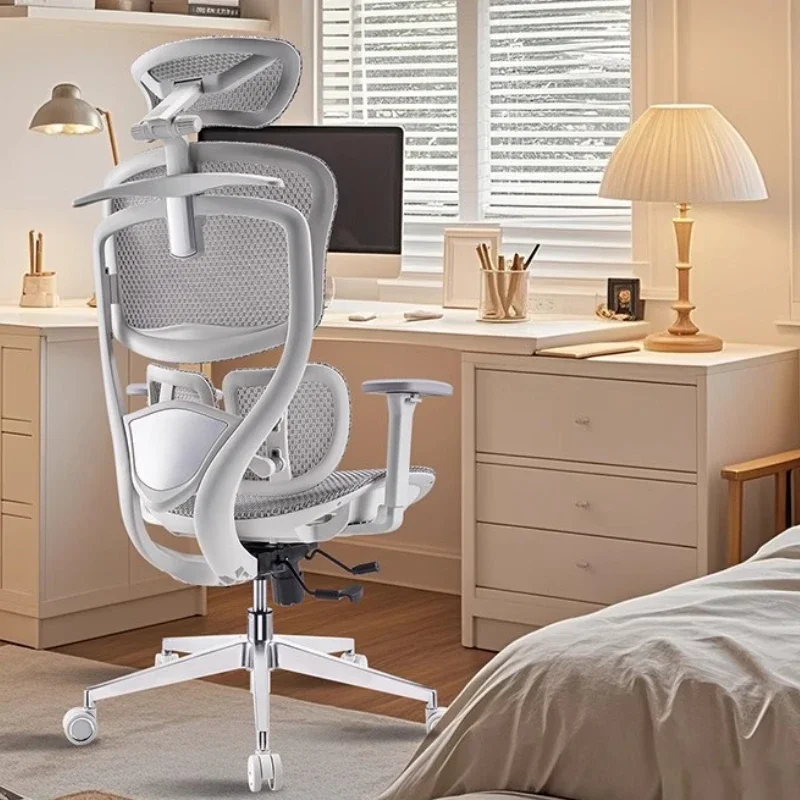 Silla de Oficina Ergonómica Giratoria con Reposapiés, Diseño Ejecutivo, Económica, Cómoda, Estilo Europeo, Silla Gamer