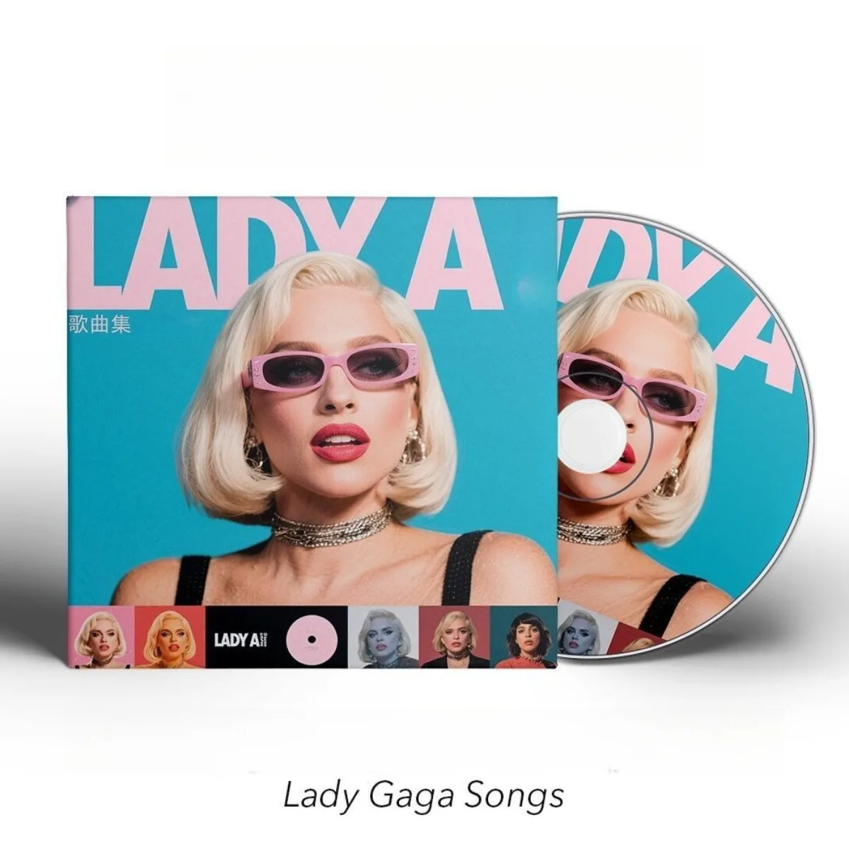 

Lady Gaga Greatest Hits Full Collection Music CD, Classic Pop & Electronic Vocal Compilation Physical Disc, Only CD