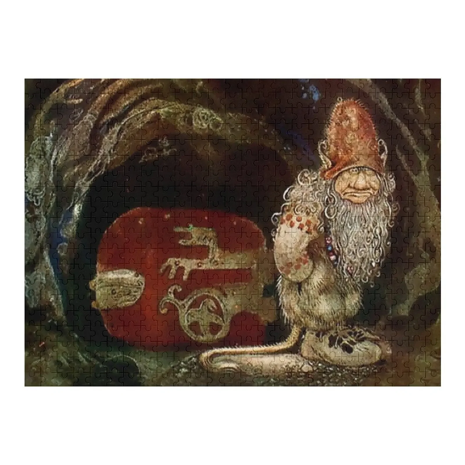 

«Дверь троллей» John Bauer Пазл Персонализированные деревянные коробки с именем Персонализированный пазл с именем