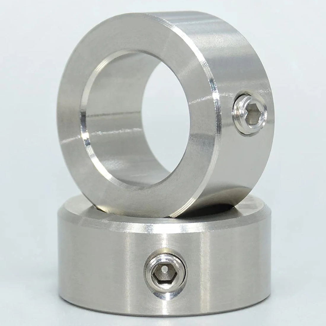 Stainless Steel Shaft Collar, 304 Stainless Steel Limit Ring, Solid Steel Metric Clamping Shaft Collar 5/6/8/10/12/13~50mm