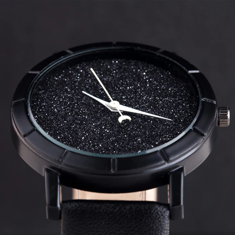 UTHAI CQ205 Starry Sky Moon Boys and Girls Watch Leisure Fashion Versatile Simple Style Couple Women\'s Quartz Watch